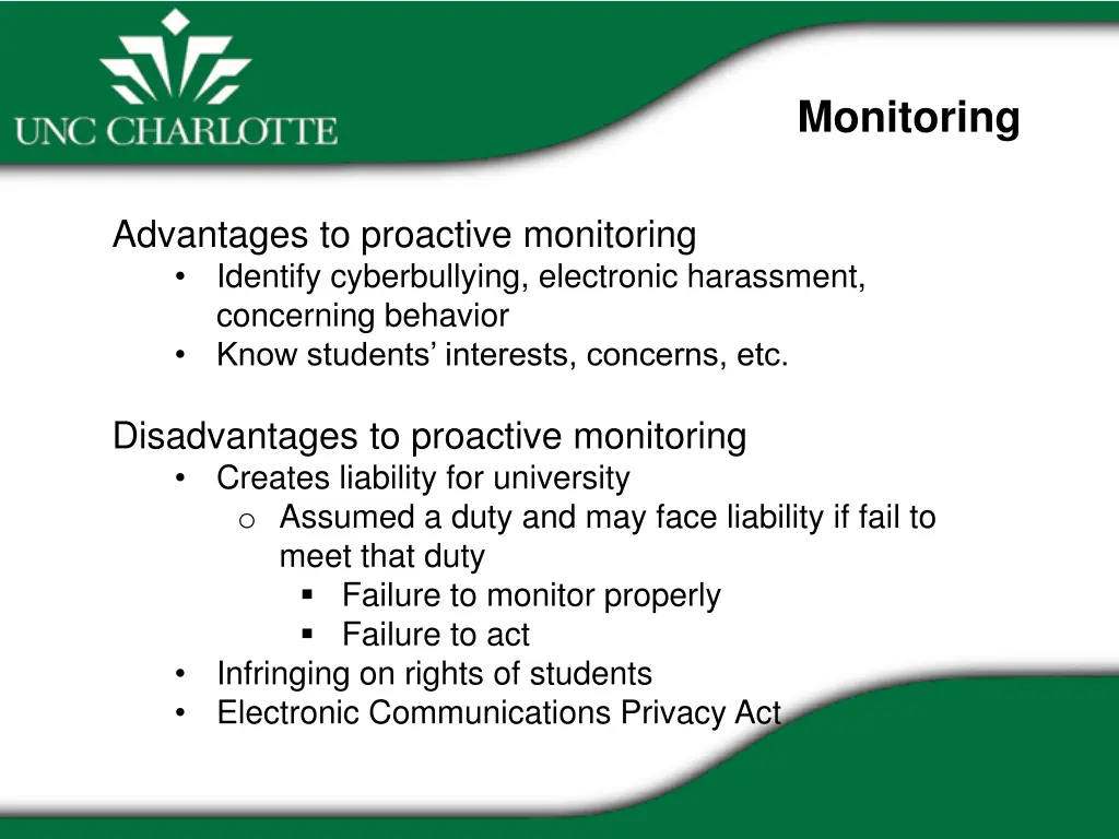 monitoring
