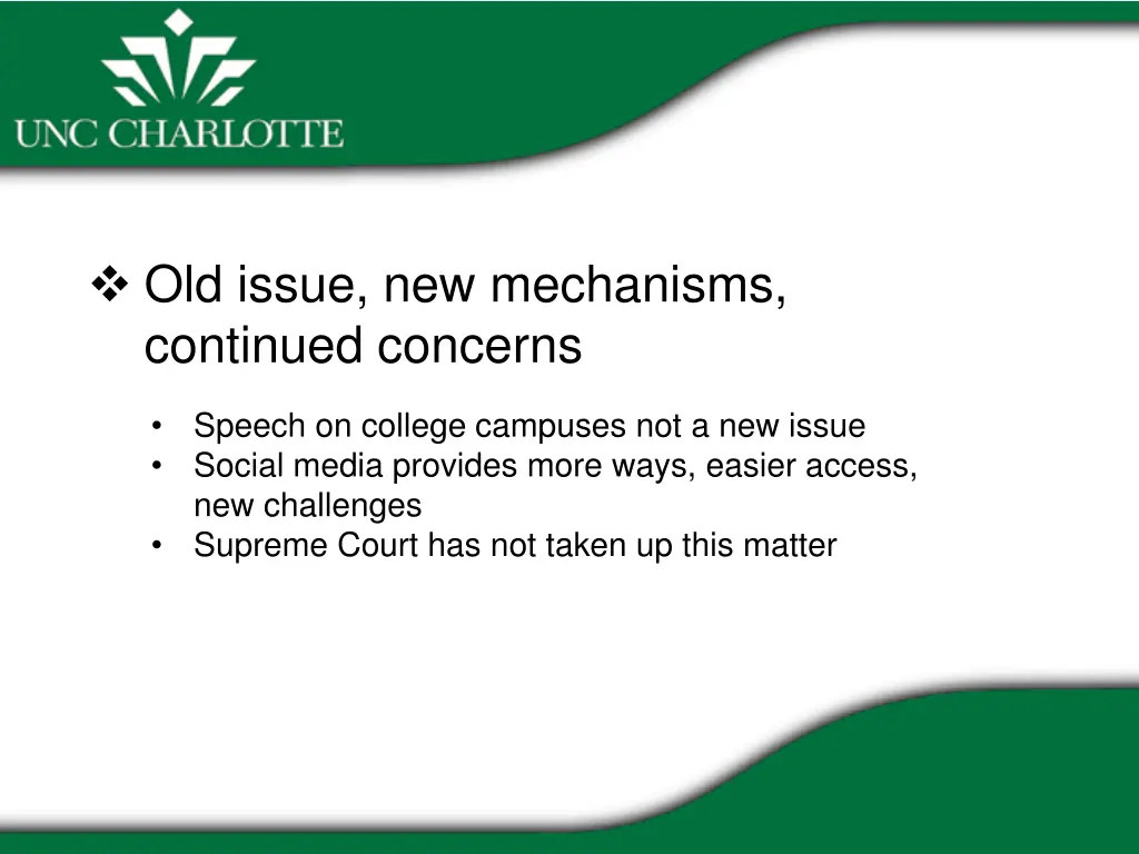 old issue new mechanisms continued concerns