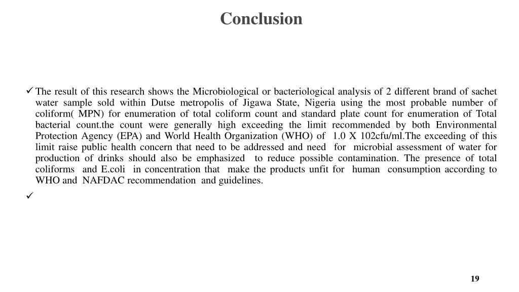 conclusion