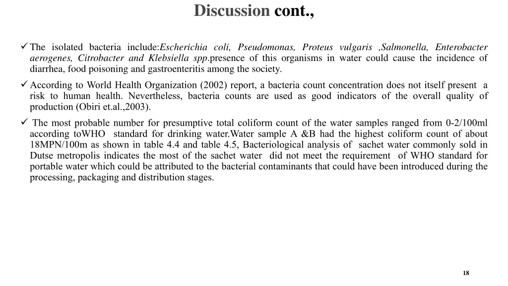 discussion cont