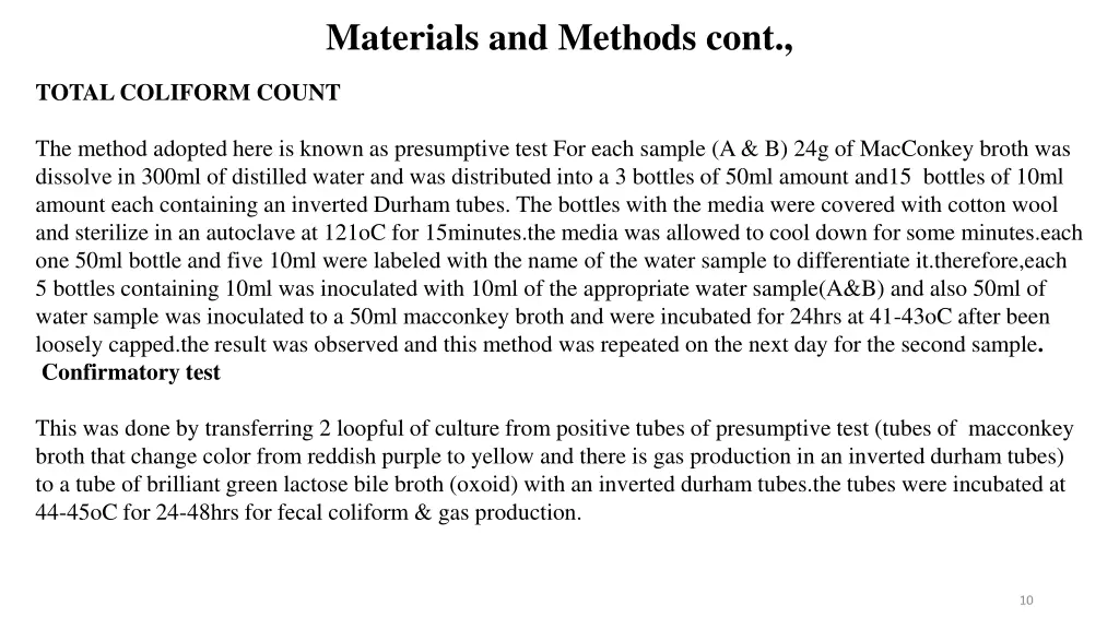 materials and methods cont 2