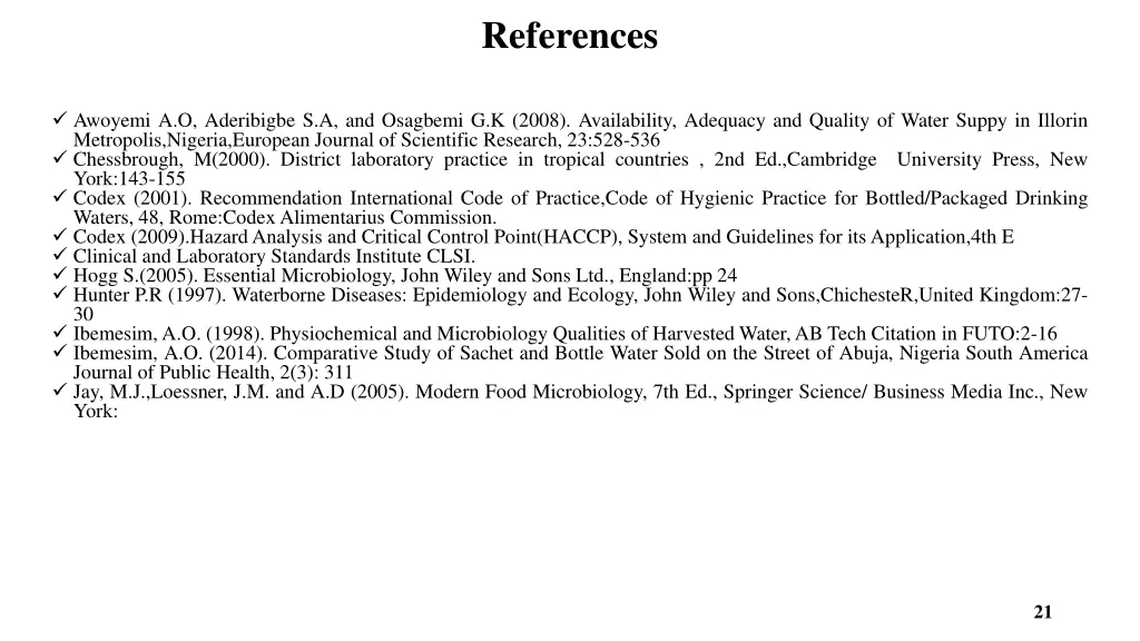 references