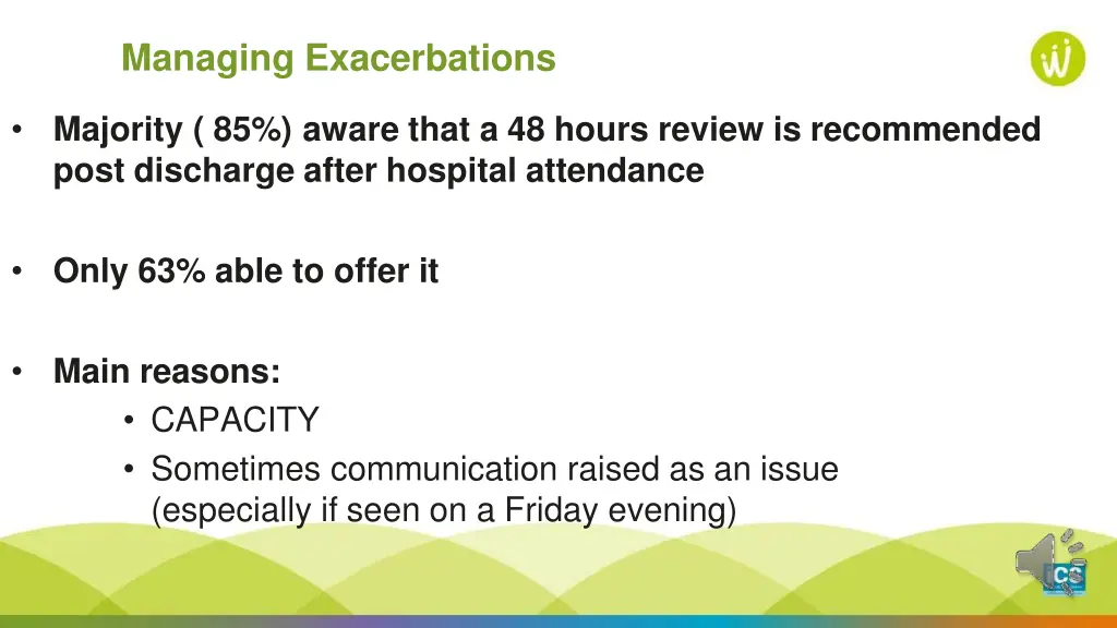 managing exacerbations
