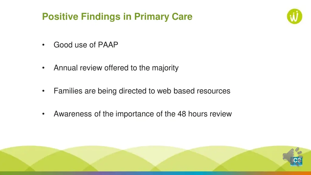 positive findings in primary care