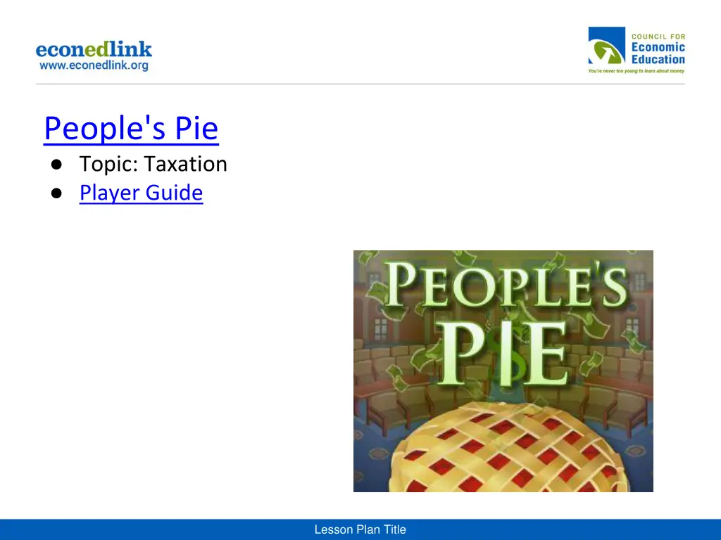 people s pie topic taxation player guide