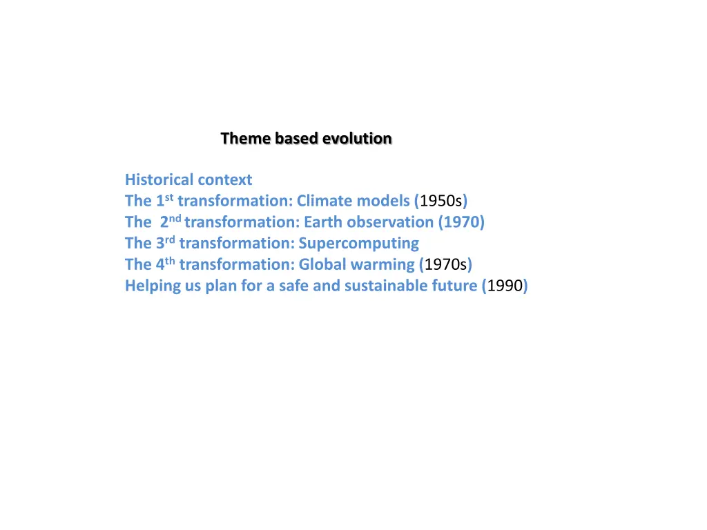 theme based evolution