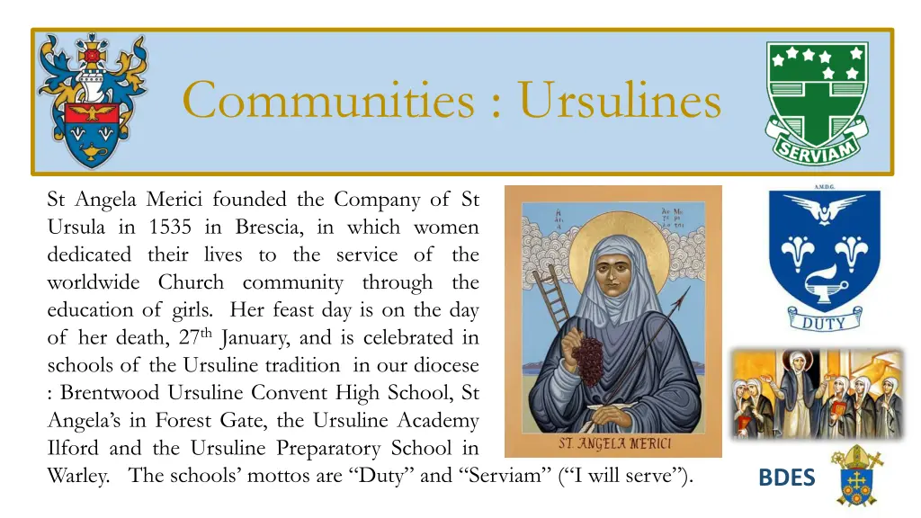 communities ursulines