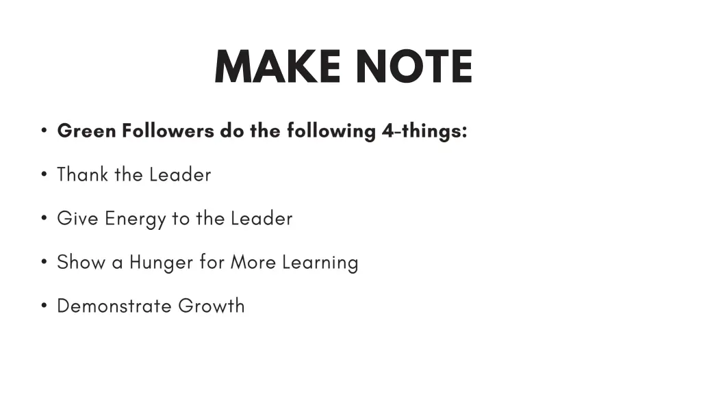 make note