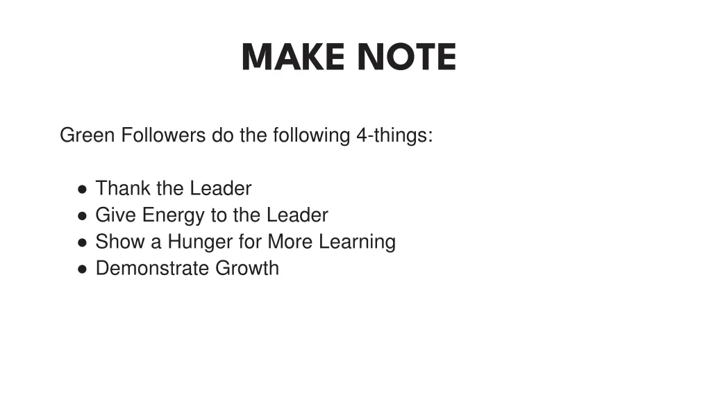 make note