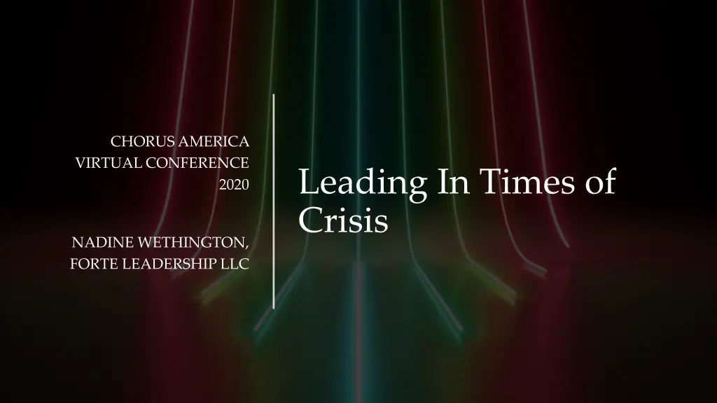 chorus america virtual conference