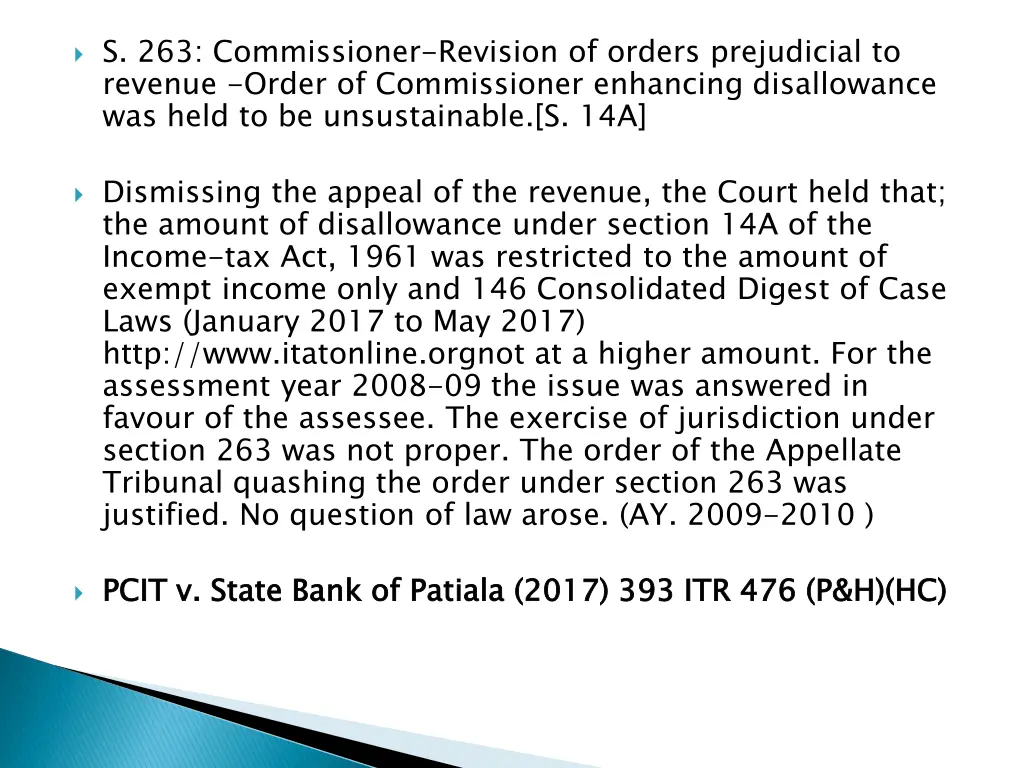 s 263 commissioner revision of orders prejudicial