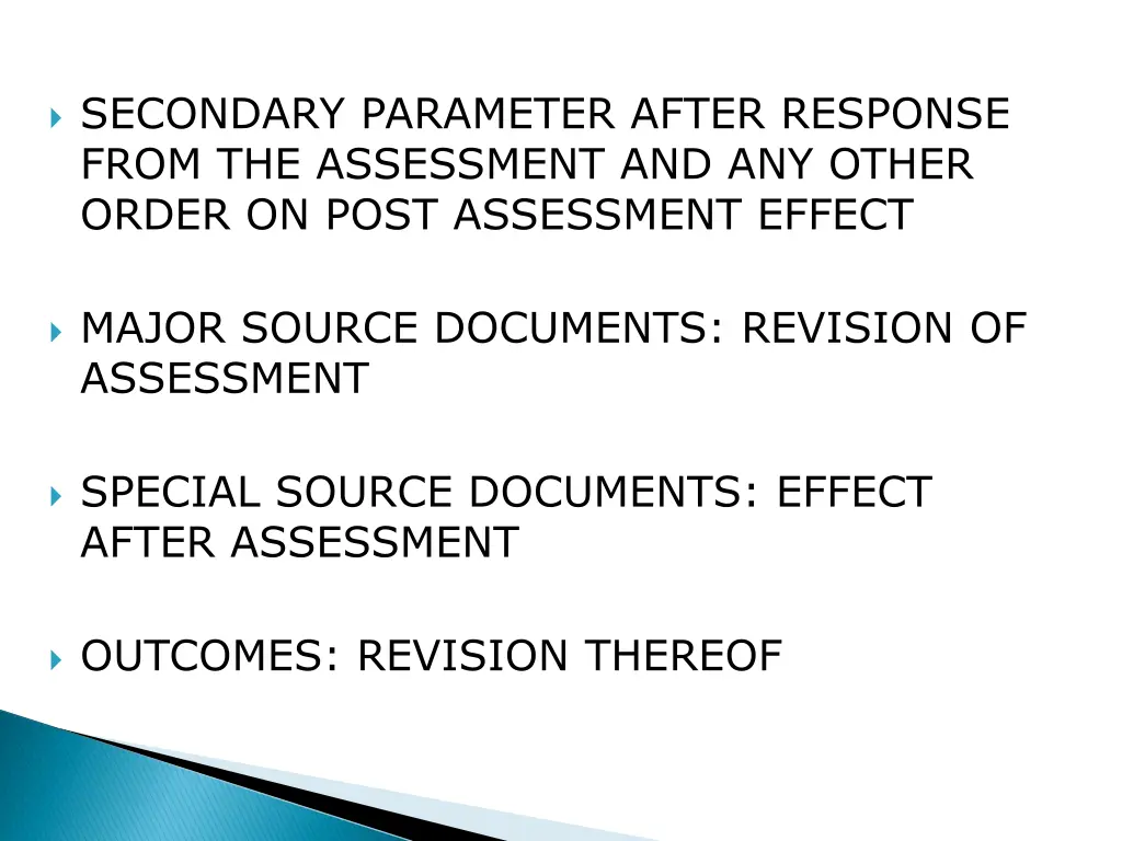 secondary parameter after response from