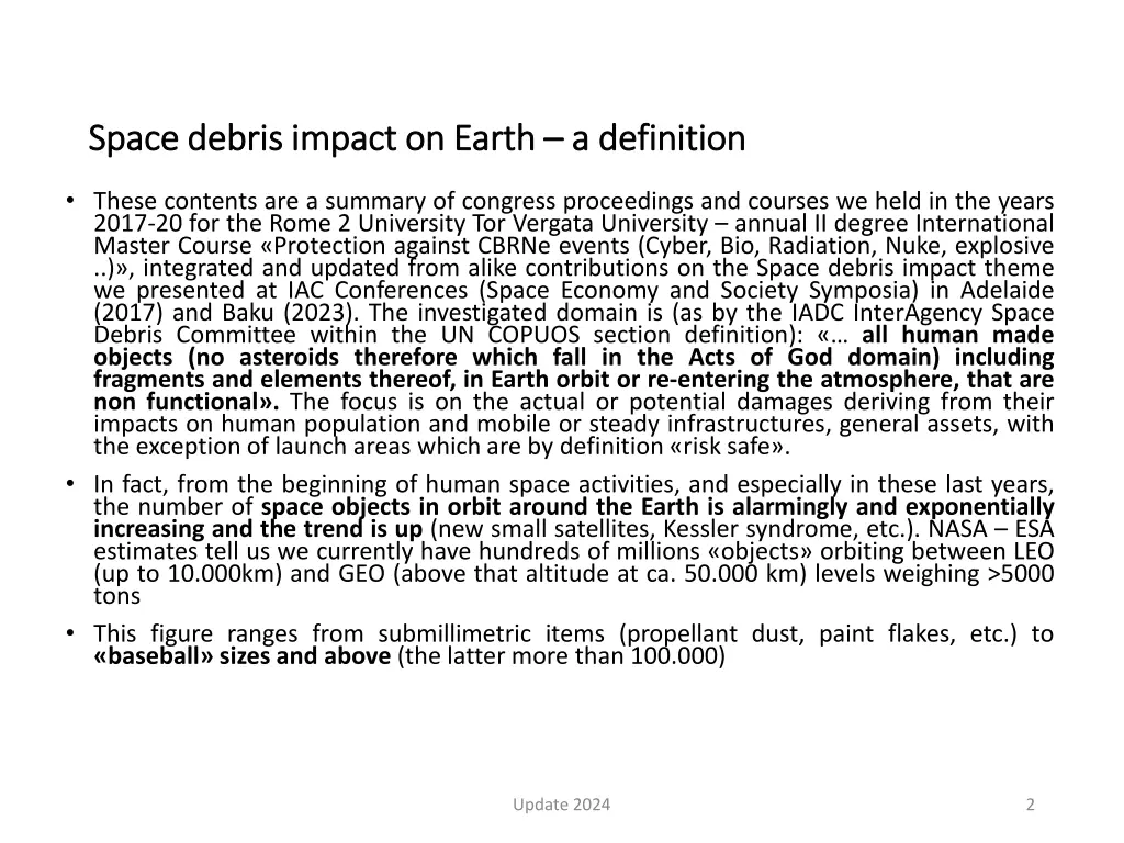 space space debris