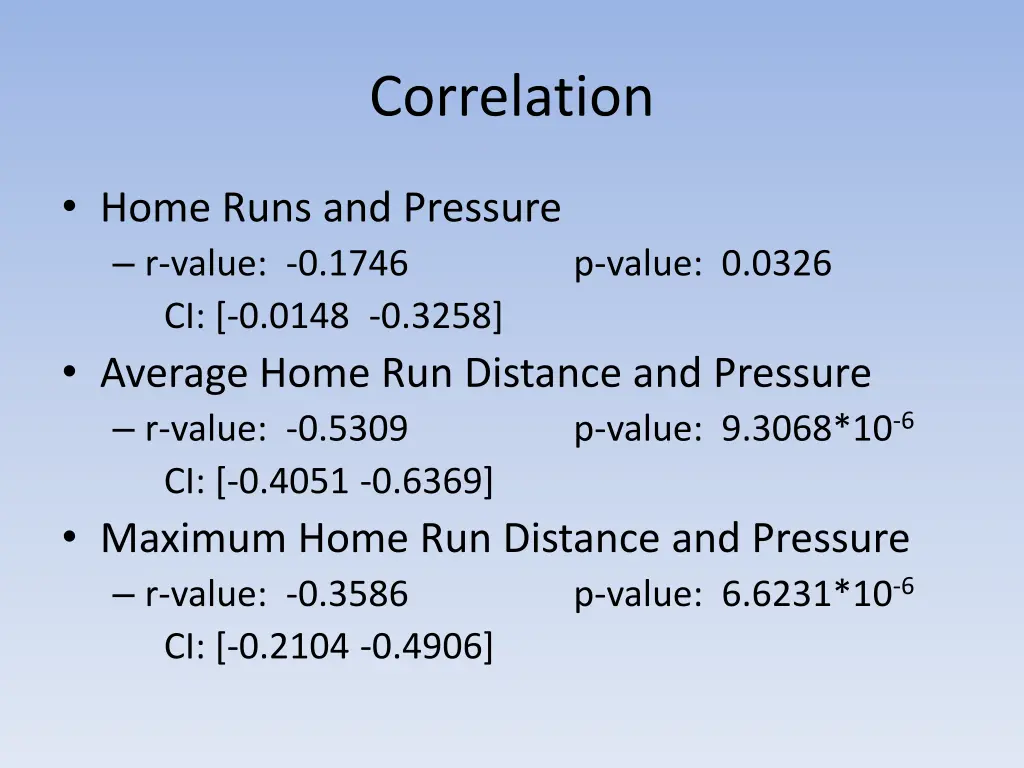correlation