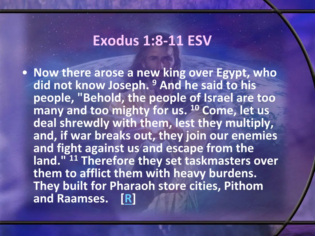 exodus 1 8 11 esv