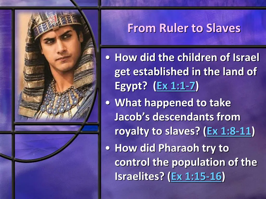 from ruler to slaves