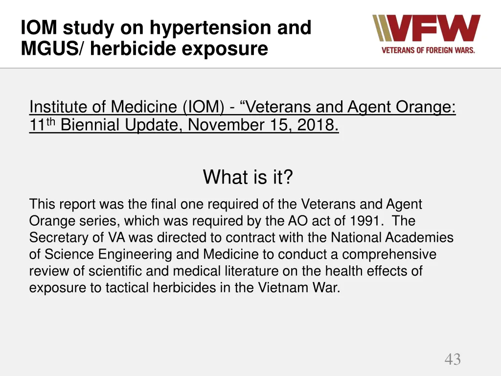 iom study on hypertension and mgus herbicide 1
