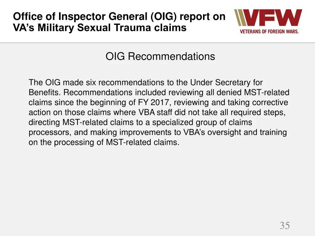 office of inspector general oig report 6