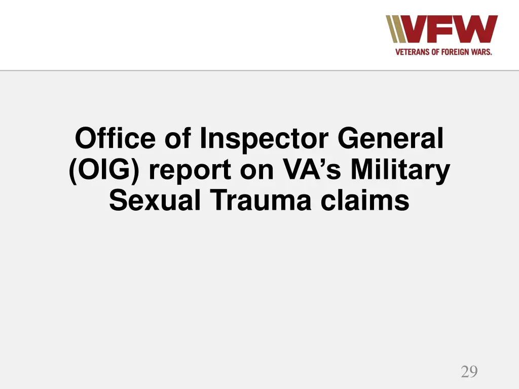 office of inspector general oig report