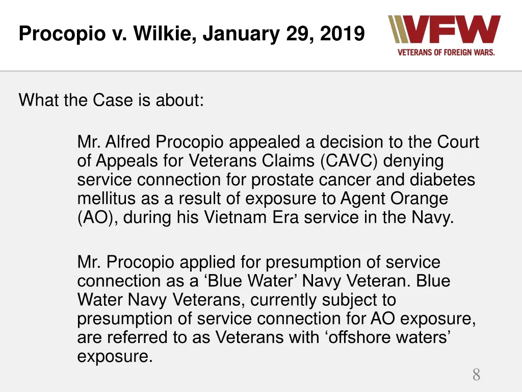 procopio v wilkie january 29 2019 1