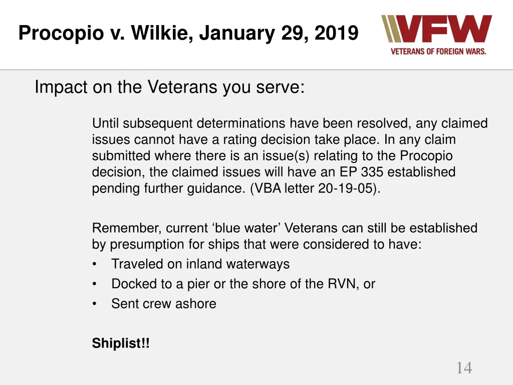 procopio v wilkie january 29 2019 7