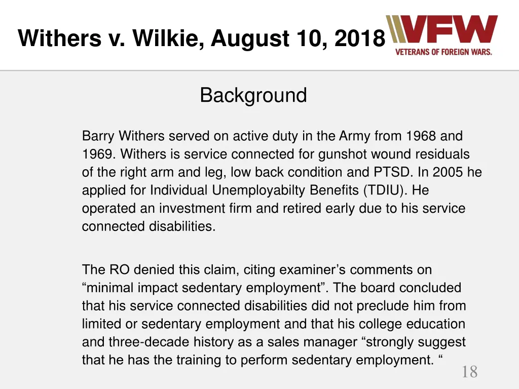 withers v wilkie august 10 2018 2