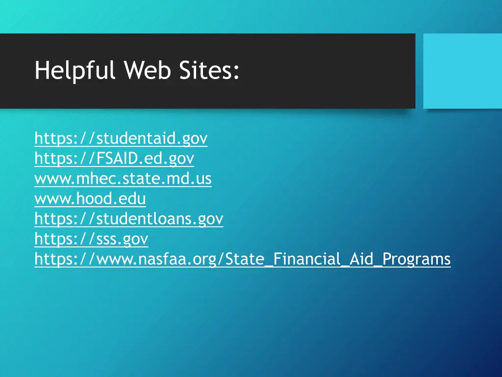 helpful web sites