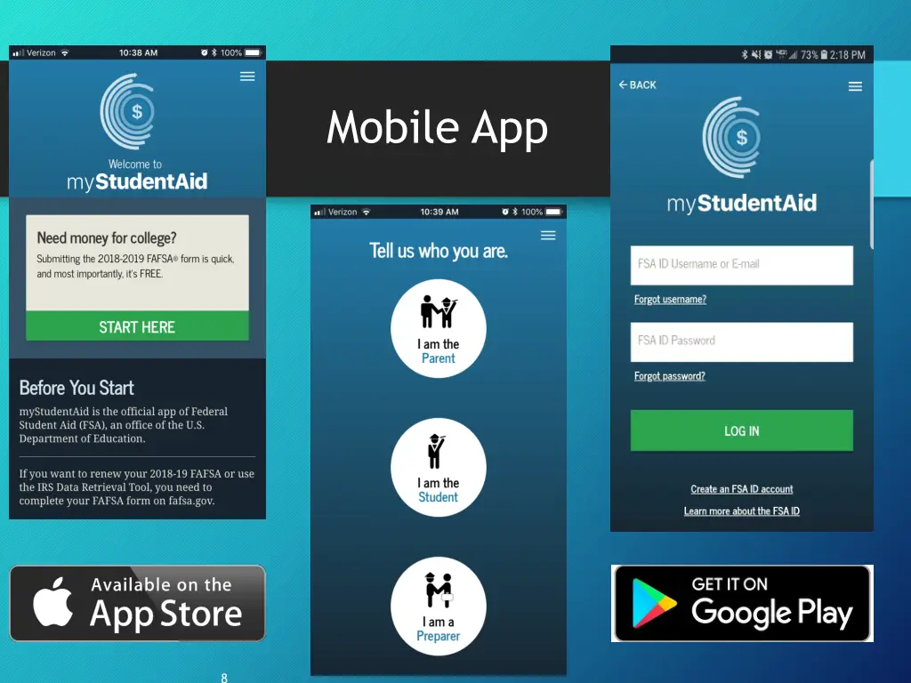 mobile app