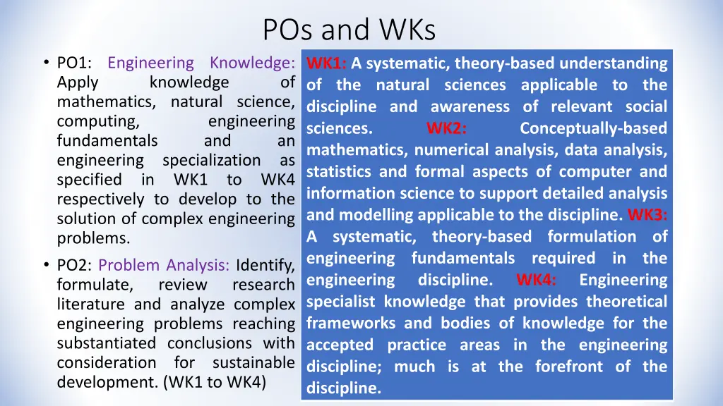 pos and wks wk1 a systematic theory based