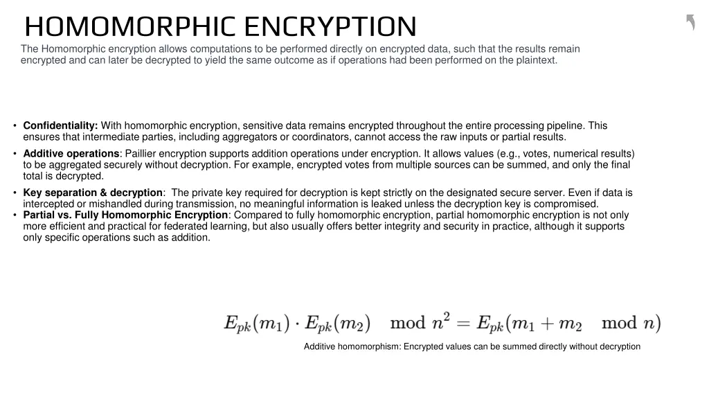 homomorphic encryption the homomorphic encryption