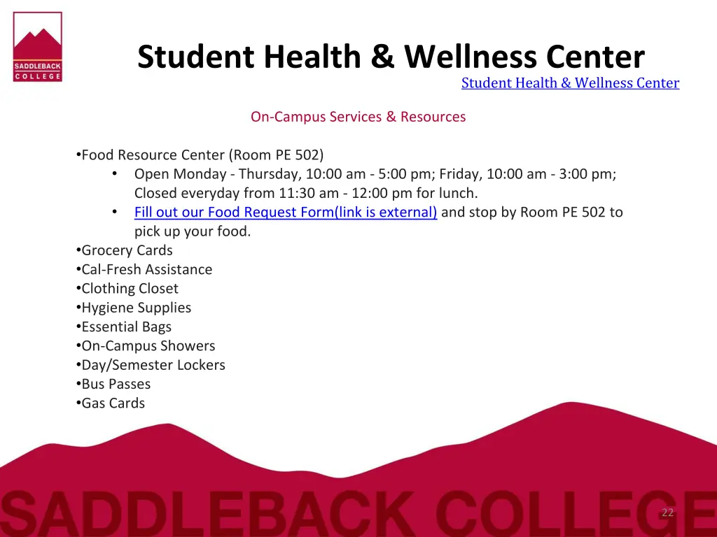 student health wellness center