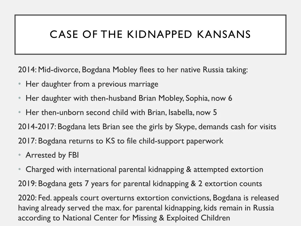 case of the kidnapped kansans