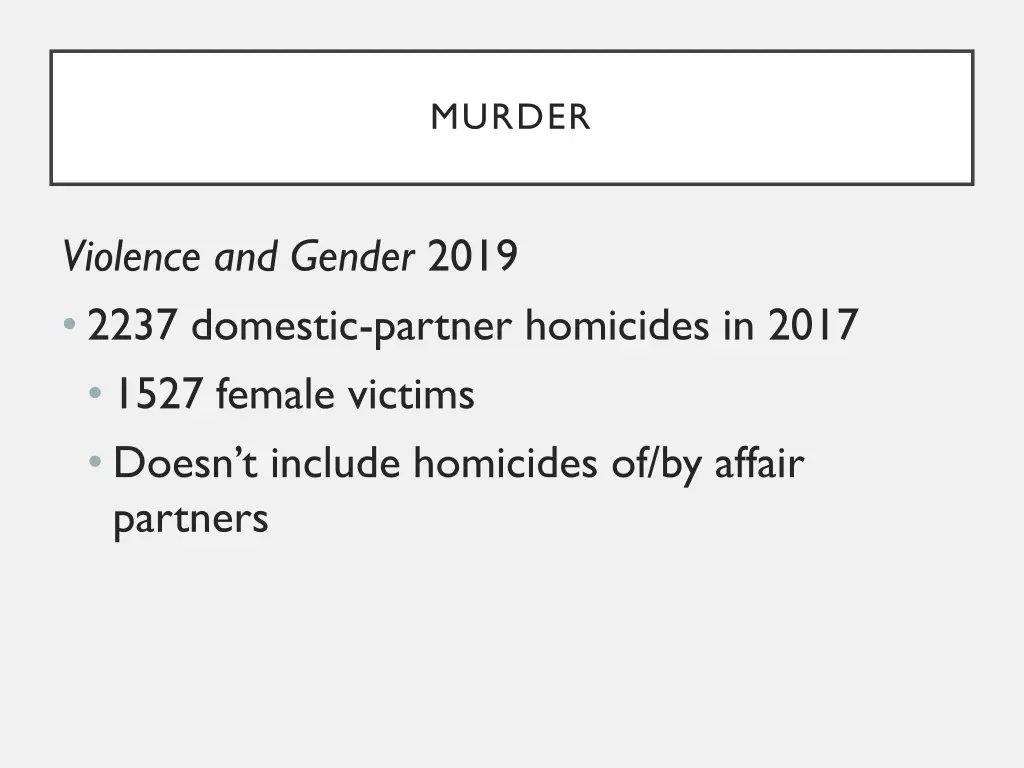 murder