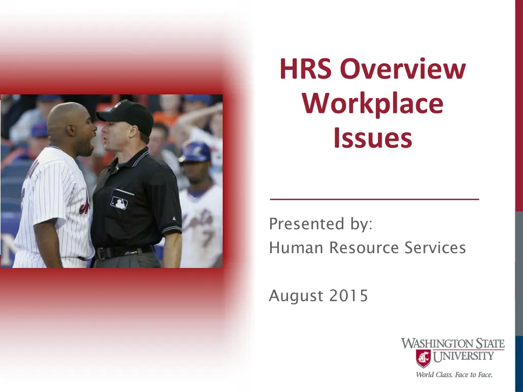 hrs overview workplace issues