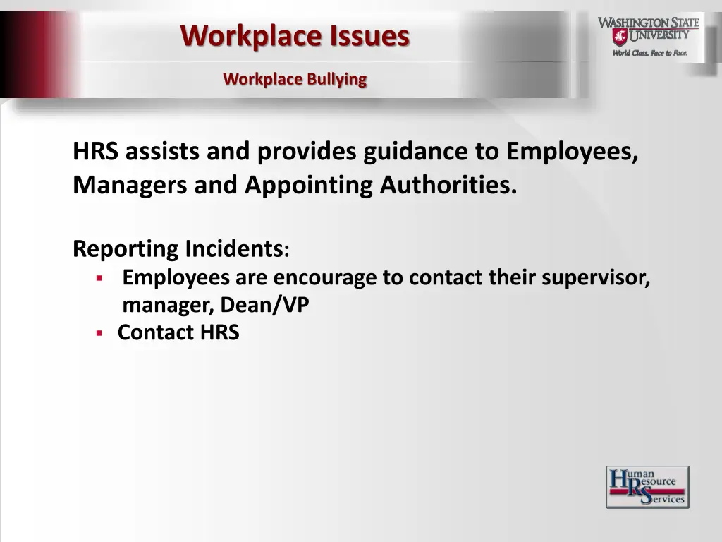 workplace issues 1