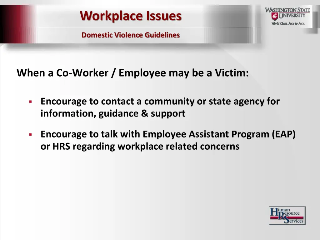 workplace issues 16