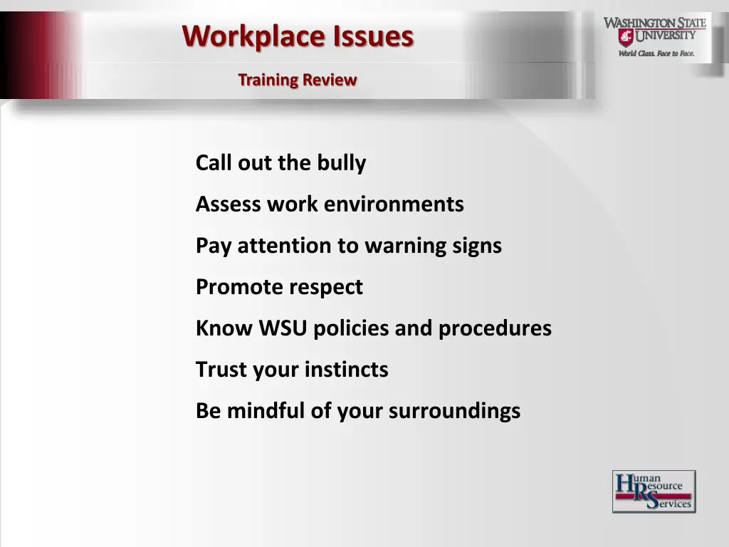workplace issues 19