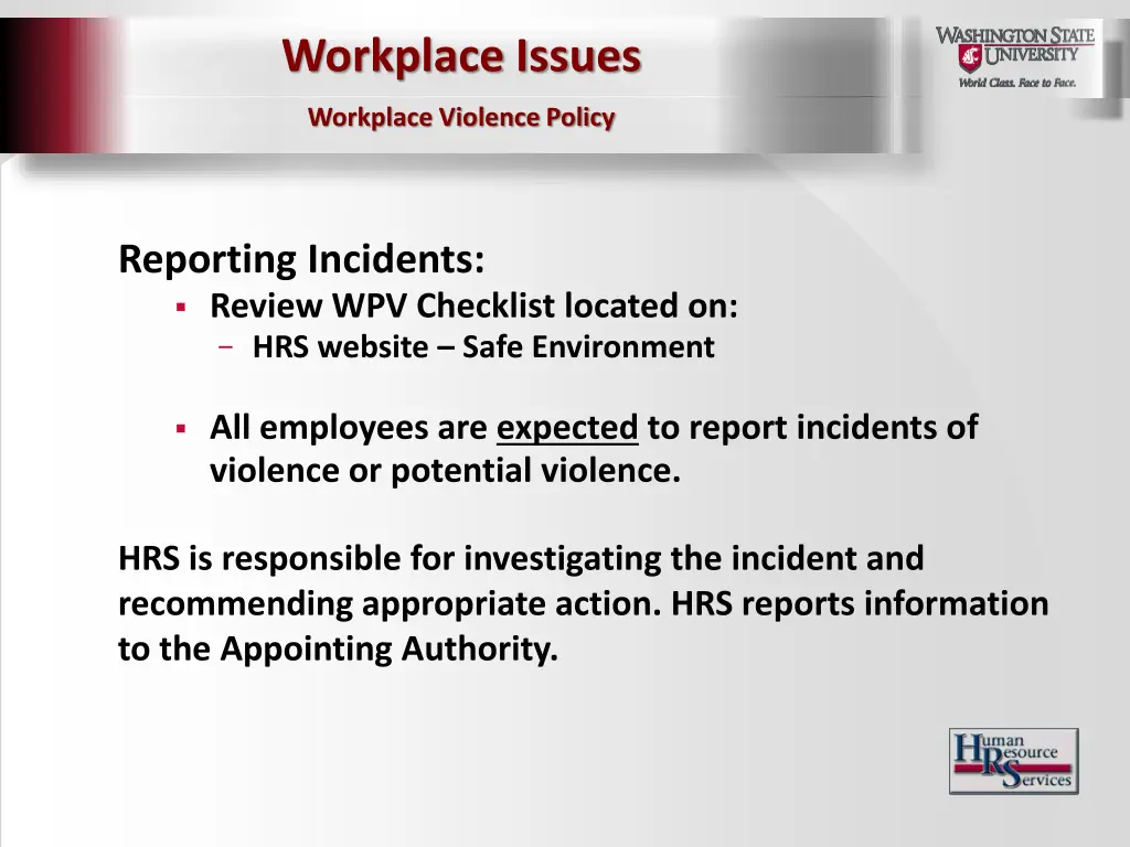 workplace issues 5