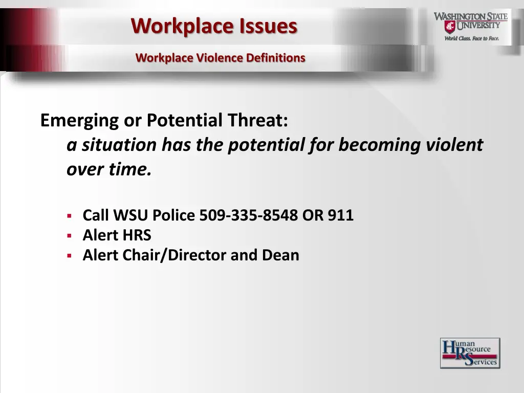 workplace issues 6