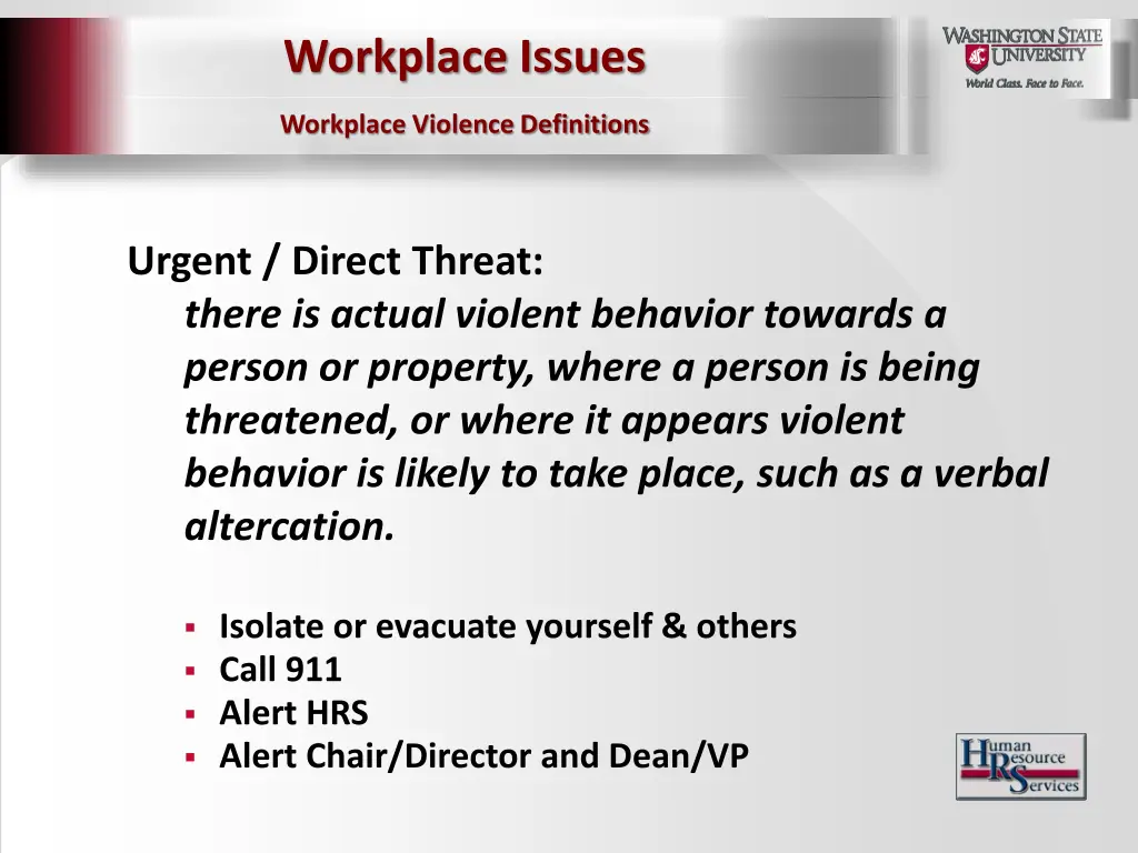 workplace issues 7