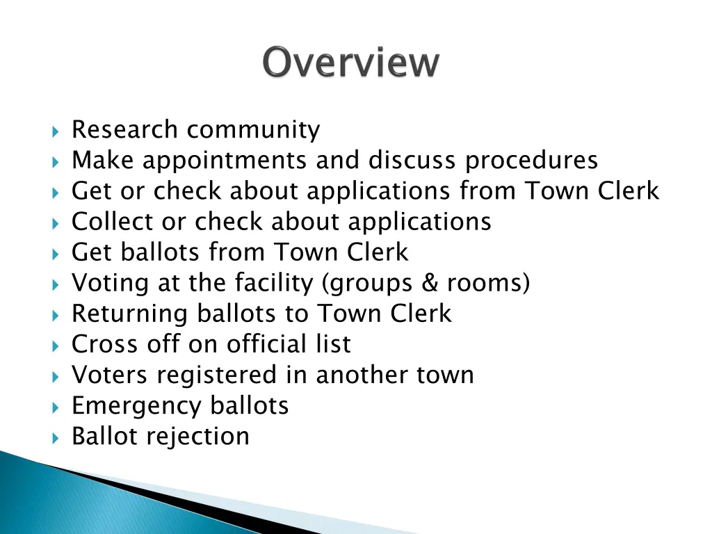 research community make appointments and discuss