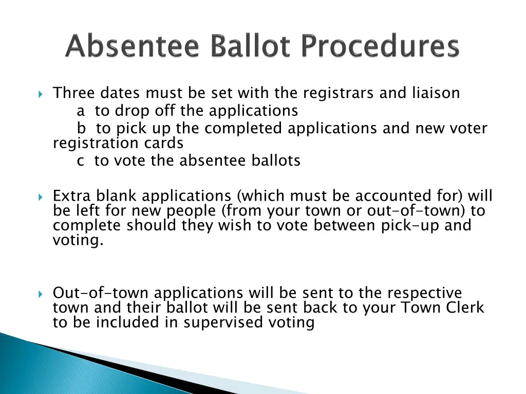 three dates must be set with the registrars