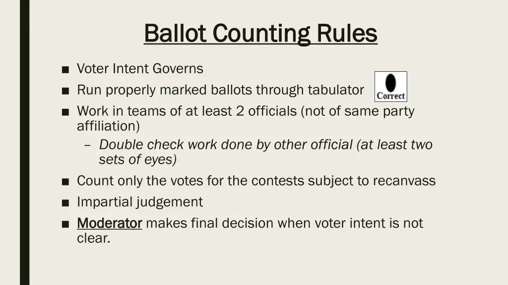 ballot counting rules ballot counting rules