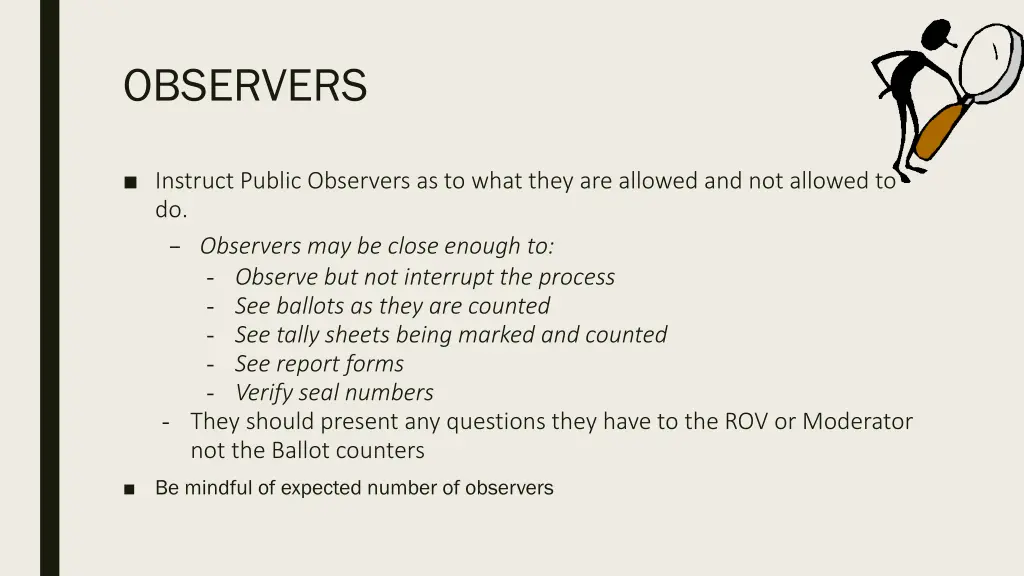 observers