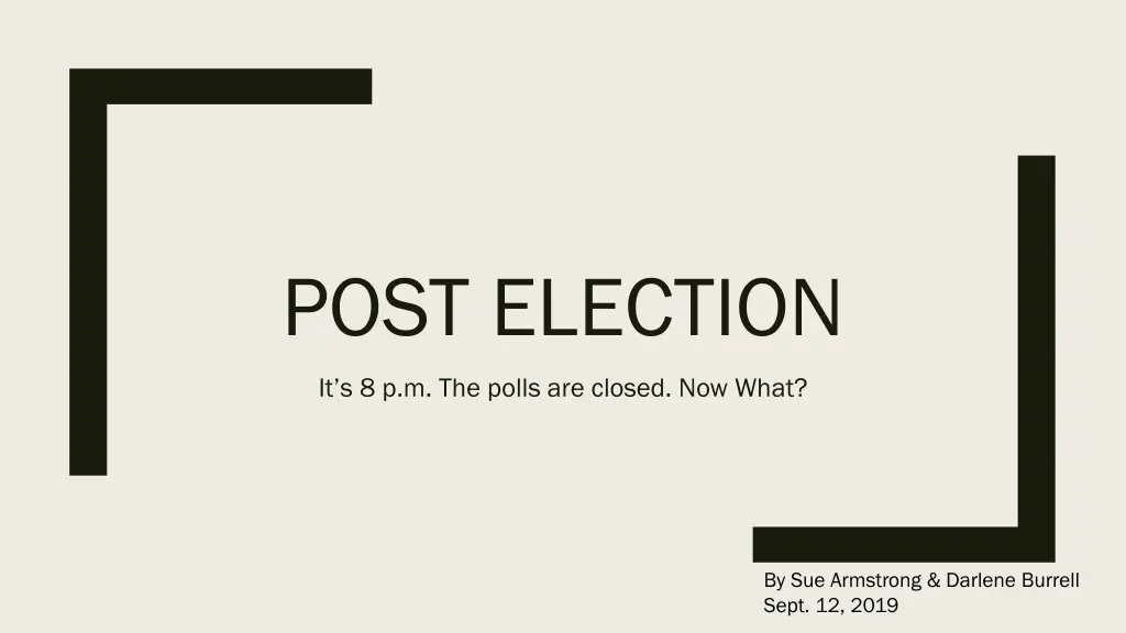 post election