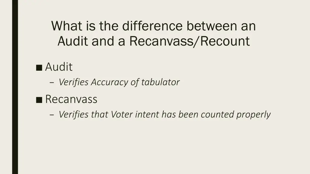 what is the difference between an audit