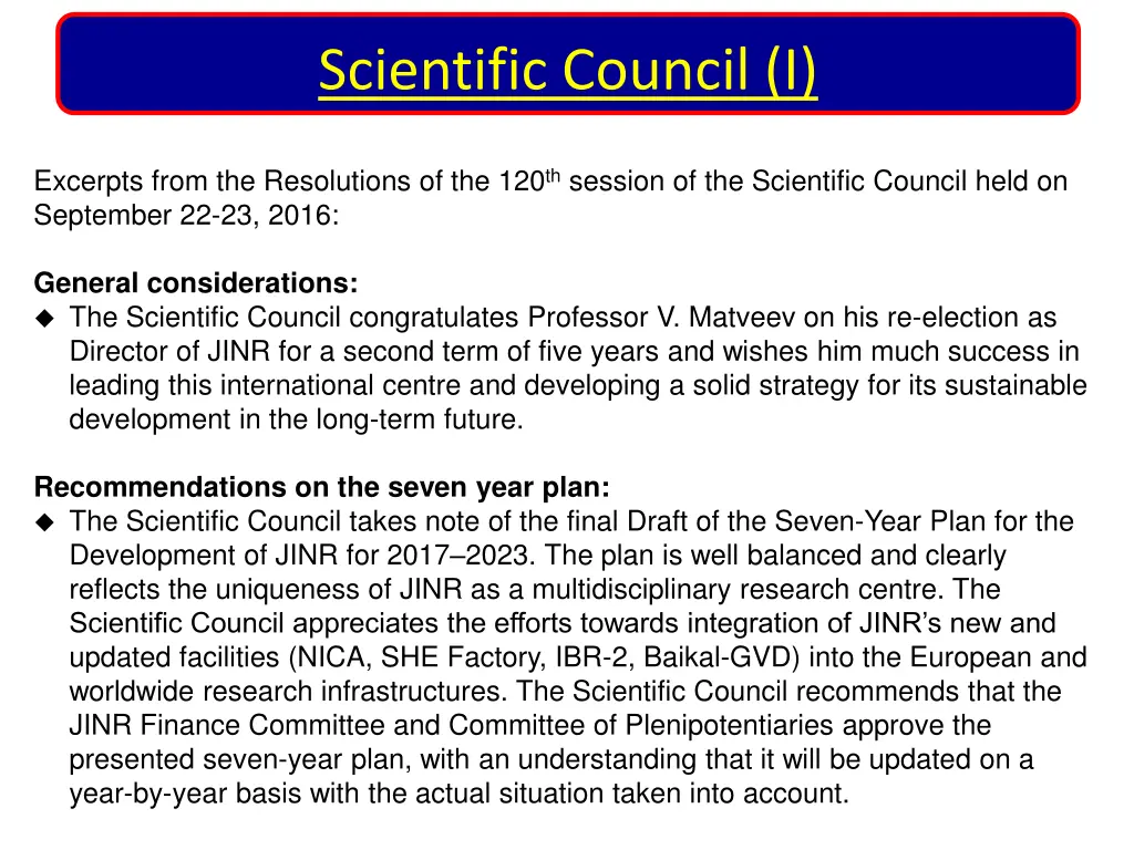 scientific council i