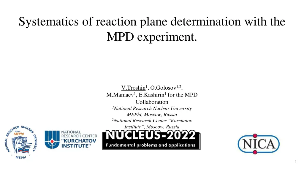 systematics of reaction plane determination with