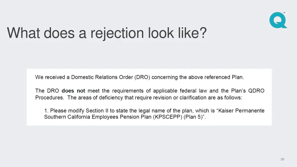 what does a rejection look like 1