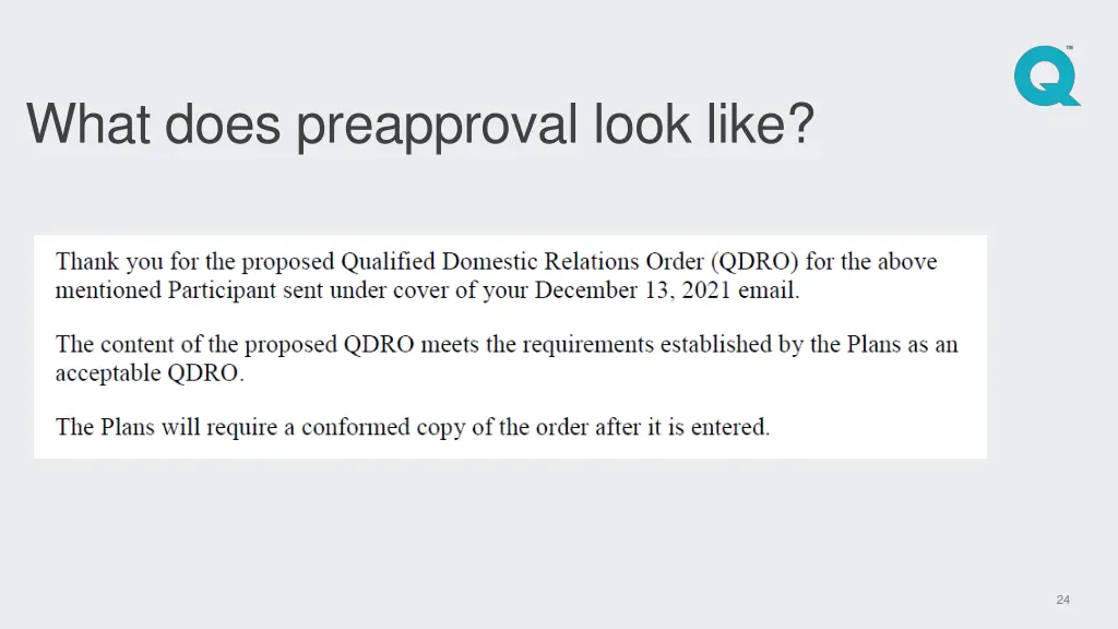 what does preapproval look like 1